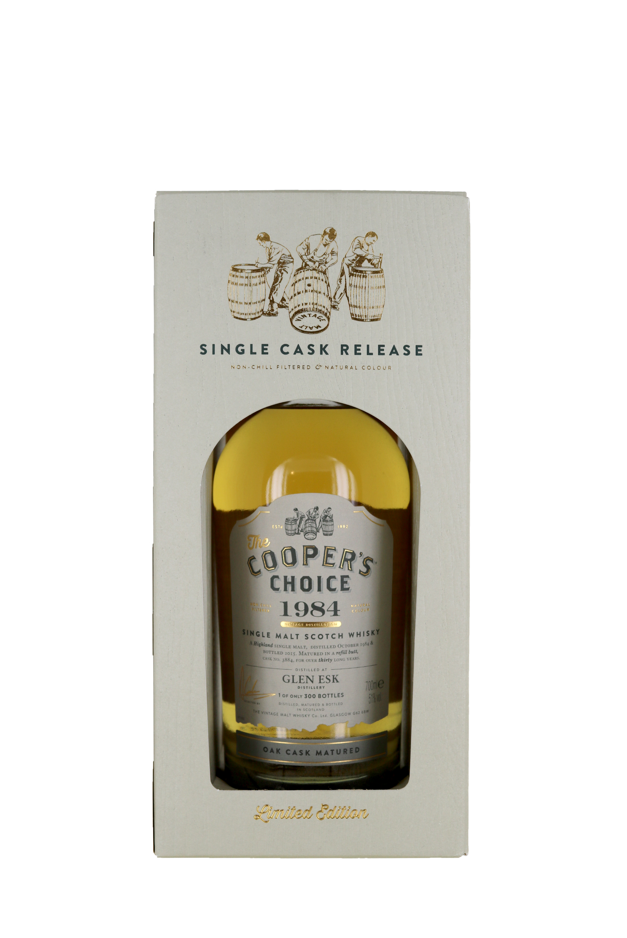 GLEN ESK DISTILLERY The Cooper's Choice 1984 (embouteillage 2015) Oak Cask Matured