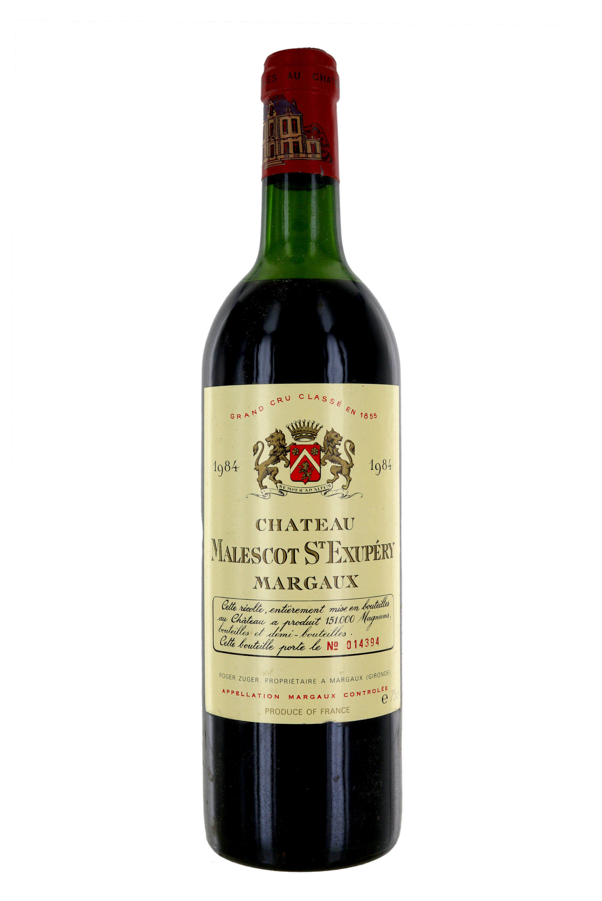 MARGAUX Château Malescot Saint-Exupéry 1984