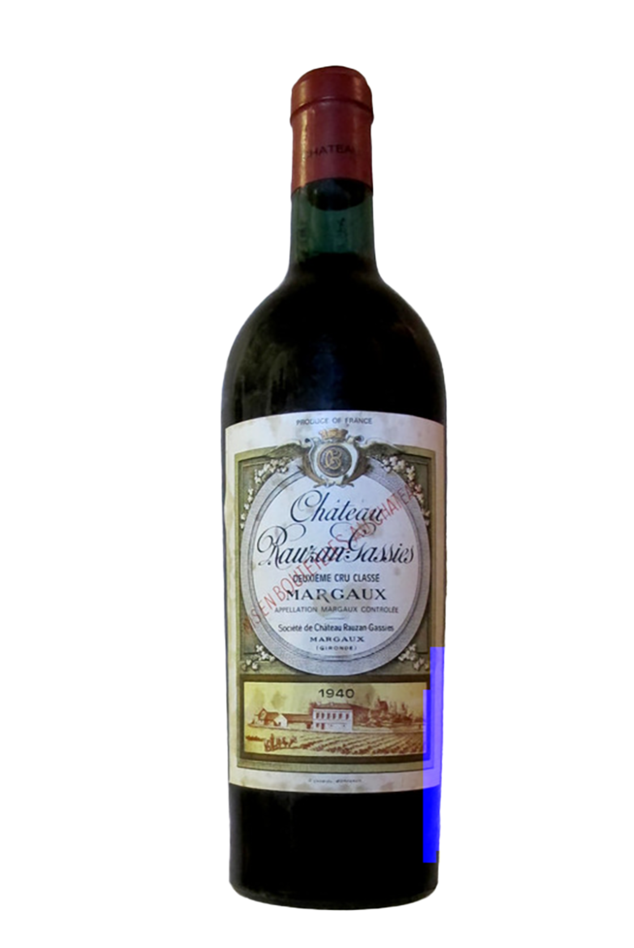 MARGAUX Château Rauzan-Gassies 1940