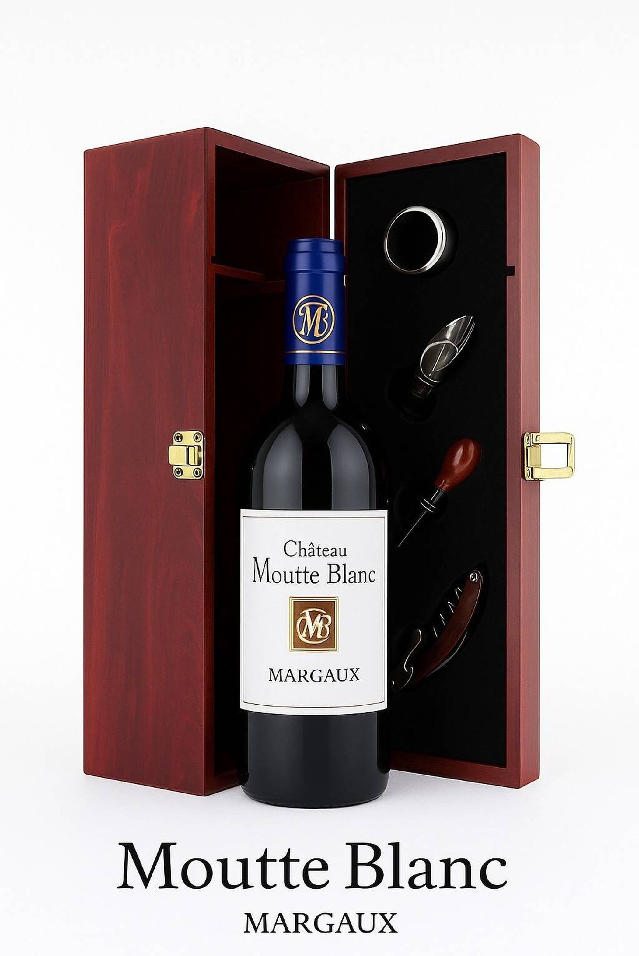 Coffret Château Moutte Blanc et ses accessoires
