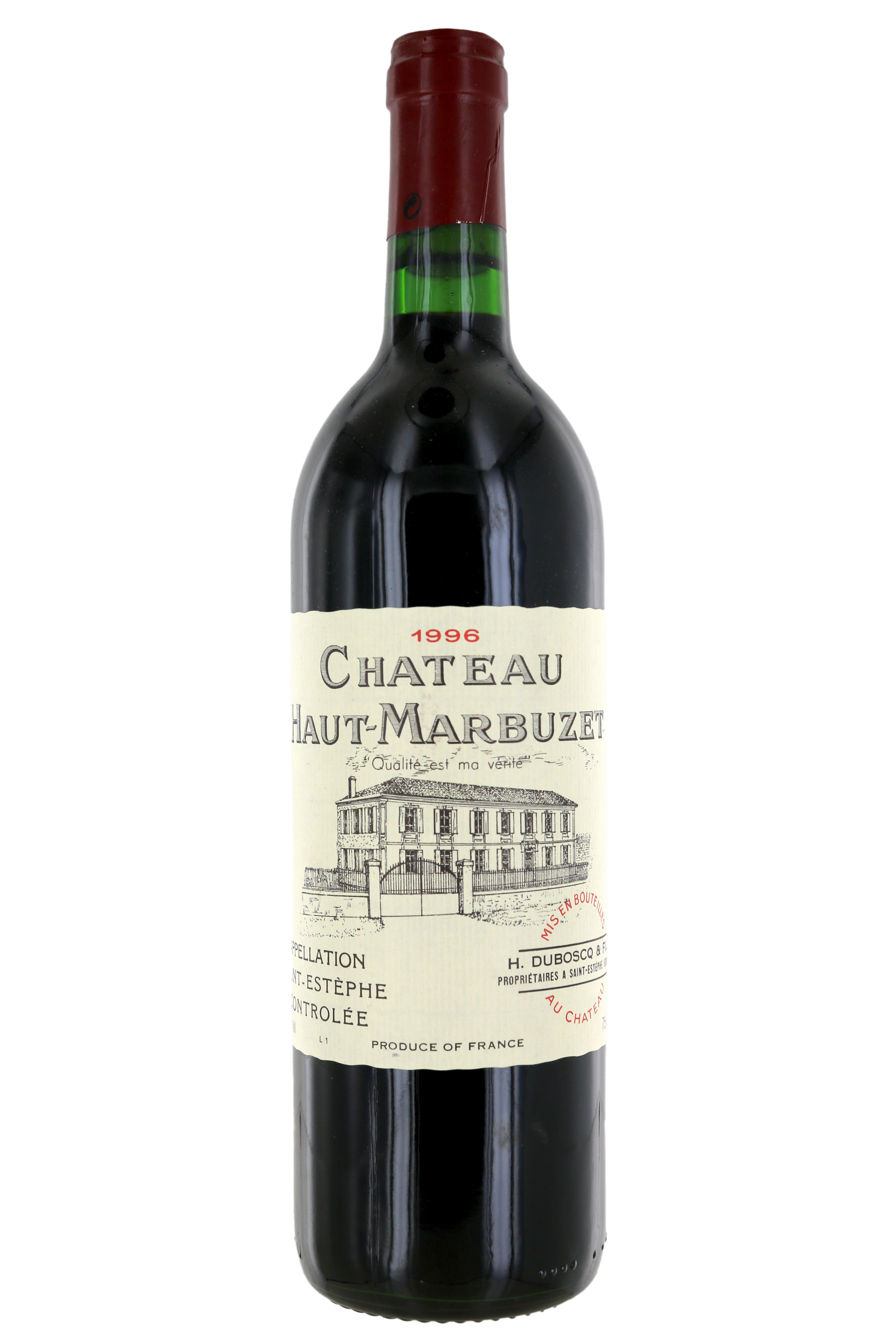 SAINT-ESTEPHE Château Haut-Marbuzet 1996